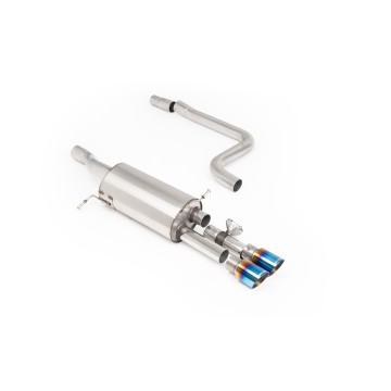Ford Fiesta MK8 ST 1.5 (Pre Sept 2020) - Resonated GPF/OPF-Back Exhaust System with Burnt Titanium GT-90 Trims