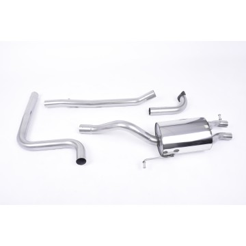 Ford Fiesta MK7/7.5 Ecoboost 1.0T - Non-Resonated (Louder) Cat-Back Exhaust System with Carbon Fibre Jet-80 Tips