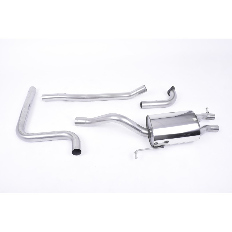Ford Fiesta MK7/7.5 Ecoboost 1.0T - Non-Resonated (Louder) Cat-Back Exhaust System with Carbon Fibre Jet-80 Tips