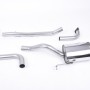 Ford Fiesta MK7/7.5 Ecoboost 1.0T - Non-Resonated (Louder) Cat-Back Exhaust System with Carbon Fibre Jet-80 Tips