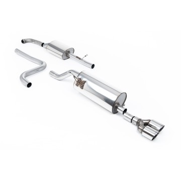 Ford Fiesta MK8 1.0T ST Line (Non GPF Models) - Resonated (Quieter) Cat-Back Exhaust System with Twin GT-90 Polished Trims