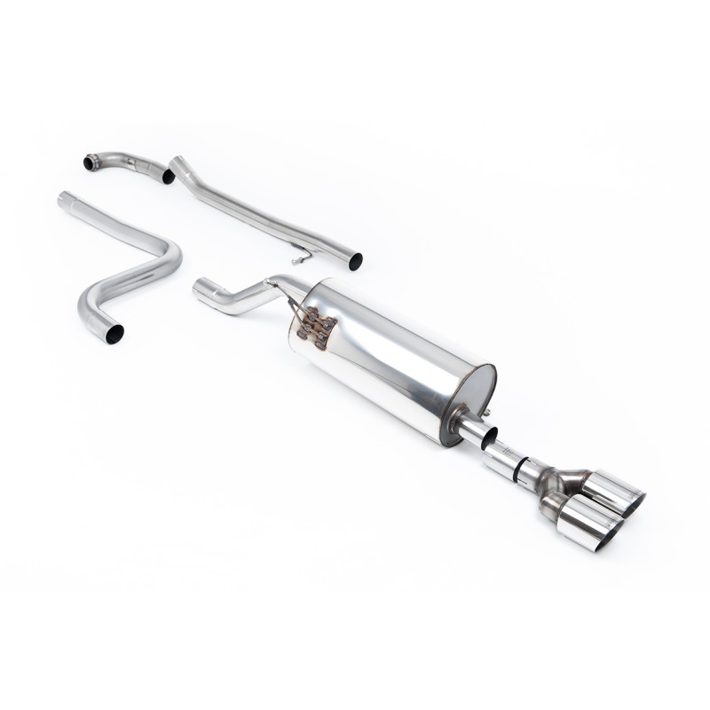 Ford Fiesta MK8 1.0T ST Line (Non GPF Models) - Road+ Cat-Back Exhaust System with Twin GT-90 Polished Trims