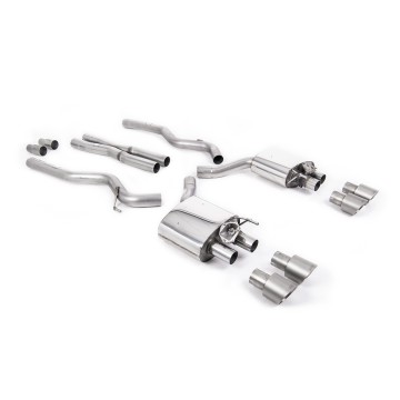 Ford Mustang 5.0 V8 GT (Fastback - Facelift) - Cat-Back Exhaust System with Titanium GT-100 Trims