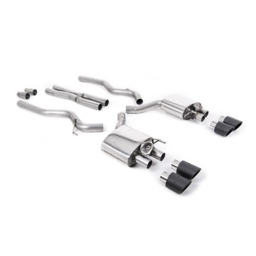 Ford Mustang 5.0 V8 GT (Fastback - Facelift) - Cat-Back Exhaust System with Carbon JET-100 Trims