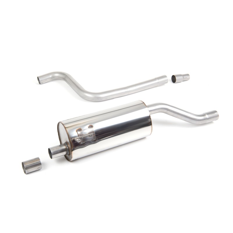 Ford Fiesta MK8 1.0T ST Line - Resonated (Quieter) GPF-Back Exhaust System with ST Style with Twin GT-90 Polished Trims