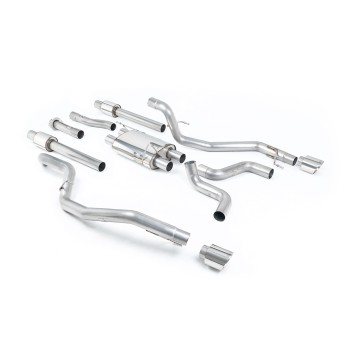 Ford F150 Raptor V6 Supercab (Gen 2) - Cat-Back Exhaust System with GT-115 Polished Trims