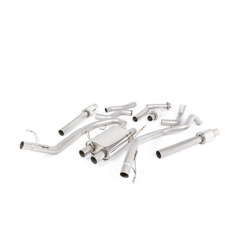 Ford F150 Raptor V6 Supercrew (Gen 2) - Cat-Back Exhaust System with GT-115 Polished Trims