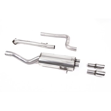 Ford Fiesta MK7 ST 1.6 - Non-Resonated (Louder) Cat-Back Exhaust System with with GT-80 Polished Trims