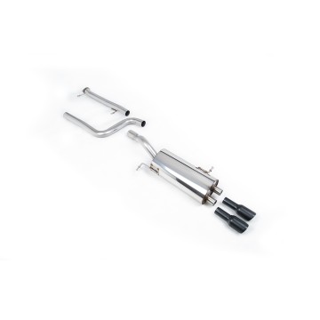 Ford Fiesta MK7 ST 1.6 - Non-Resonated (Louder) Cat-Back Exhaust System with GT-80 Cerakote Black Trims