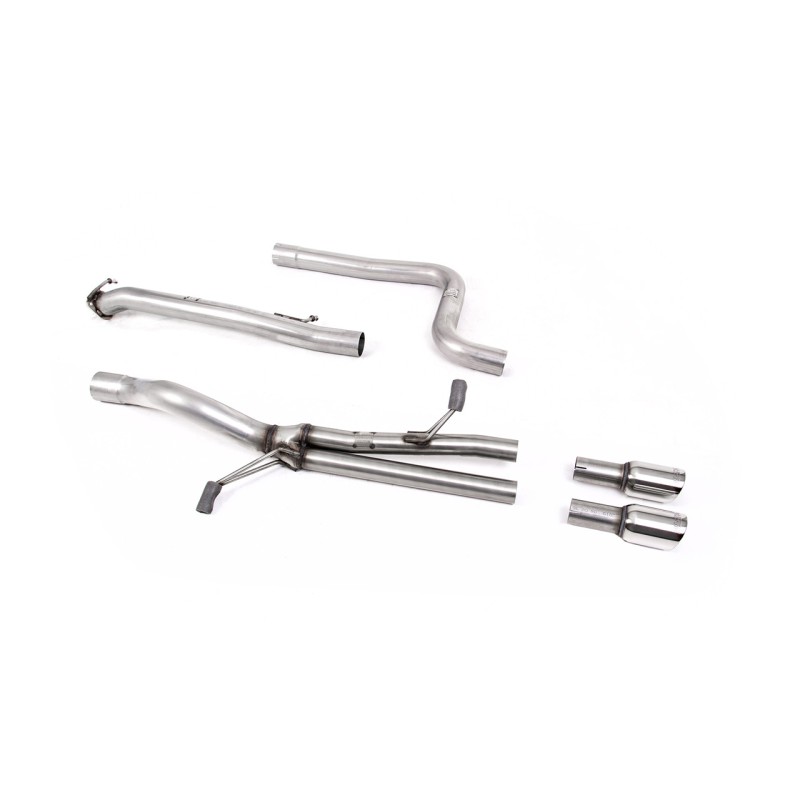 Ford Fiesta MK7 ST 1.6 - Straight Through (Loudest) Cat-Back Exhaust System with GT-80 Polished Trims