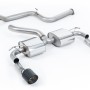 Ford Focus MK2 RS - Non-Resonated (Louder) Cat-Back Exhaust System with Carbon Jet-115 Trims
