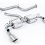 Ford Focus MK2 RS - Non-Resonated (Louder) Cat-Back Exhaust System with Titanium GT-115 Trims