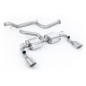Ford Focus MK2 RS - Non-Resonated (Louder) Cat-Back Exhaust System with Titanium GT-115 Trims