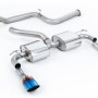 Ford Focus MK2 RS - Non-Resonated (Louder) Cat-Back Exhaust System with Burnt Titanium GT-115 Trims