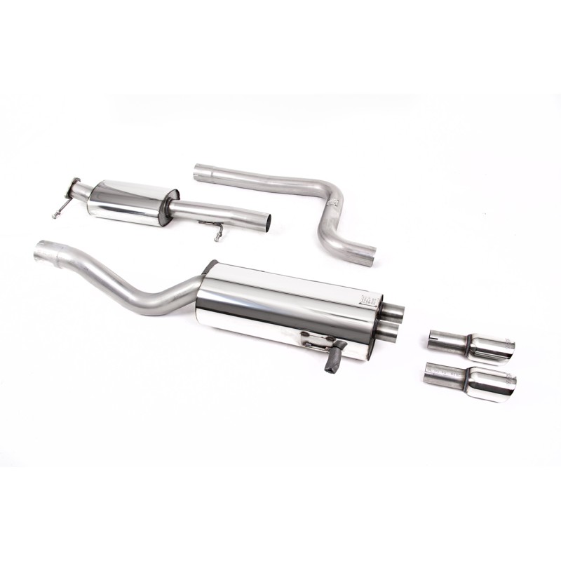 Ford Fiesta MK7 ST 1.6 - Resonated (quieter) Cat Back Exhaust System with Polished Tips