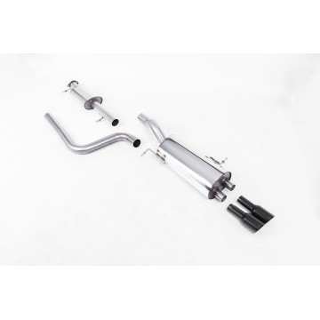 Ford Fiesta MK7 ST 1.6 - Resonated (quieter) Cat Back Exhaust System with GT-80 Black Tips