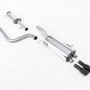 Ford Fiesta MK7 ST 1.6 - Resonated (quieter) Cat Back Exhaust System with GT-80 Black Tips