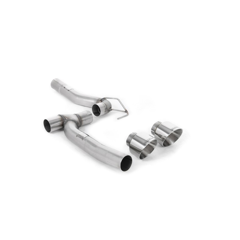 Ford Fiesta MK8 1.0T ST Line (Dual Outlets) - Upgrade Kit for Existing Milltek Cat Back Systems with Polished GT-100 Trims (Requires Diffuser)
