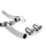 Ford Fiesta MK8 1.0T ST Line (Dual Outlets) - Upgrade Kit for Existing Milltek Cat Back Systems with Polished GT-100 Trims (Requires Diffuser)