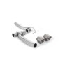 Ford Fiesta MK8 1.0T ST Line (Dual Outlets) - Upgrade Kit for Existing Milltek Cat Back Systems with Brushed Titanium GT-100 Trims (Requires Diffuser)