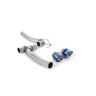 Ford Fiesta MK8 1.0T ST Line (Dual Outlets) - Upgrade Kit for Existing Milltek Cat Back Systems with Burnt/Blue Titanium GT-100 Trims (Requires Diffuser)