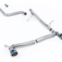Ford Fiesta MK8 1.0T ST Line (Dual Outlets) - GPF/OPF Back Non-Resonated (Louder) with Burnt/Blue Titanium GT-100 Trims (Requires Diffuser)