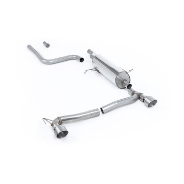 Ford Fiesta MK8 1.0T ST Line (Dual Outlets) - GPF/OPF Back Resonated with Brushed Titanium GT-100 Trims (Requires Diffuser)