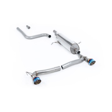 Ford Fiesta MK8 1.0T ST Line (Dual Outlets) - GPF/OPF Back Resonated with Burnt/Blue Titanium GT-100 Trims (Requires Diffuser)