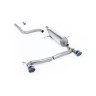 Ford Fiesta MK8 1.0T ST Line (Dual Outlets) - GPF/OPF Back Resonated with Burnt/Blue Titanium GT-100 Trims (Requires Diffuser)