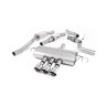 Honda Civic FK8 Type R - Resonated Cat-Back Exhaust System with 3 x Polished GT-100 Trims