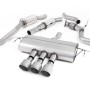 Honda Civic FK8 Type R - Resonated Cat-Back Exhaust System with 3 x Titanium GT-100 Trims