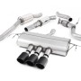 Honda Civic FK8 Type R - Resonated Cat-Back Exhaust System with 3 x Carbon Jet-100 Trims