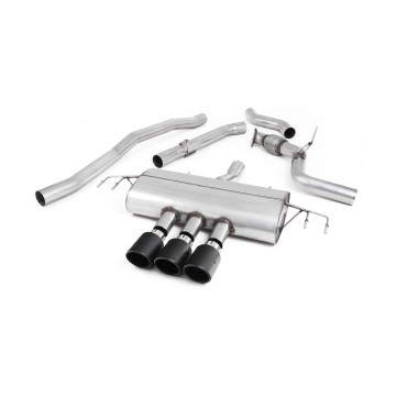Honda Civic FK8 Type R - Non-Resonated (Louder) Cat-Back Exhaust System with 3 x Carbon Jet-100 Trims