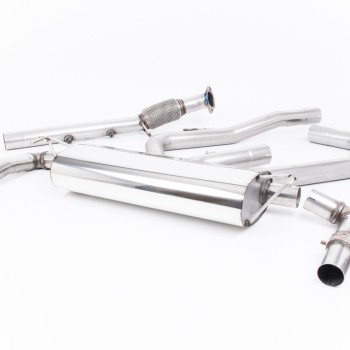 Cat-Back Exhaust System with Burnt Titanium GT-115 Trims