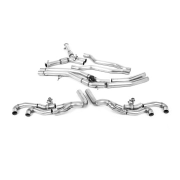 Lamborghini Urus - OPF Back Exhaust System with Active Centre & GT-115 Polished Trims