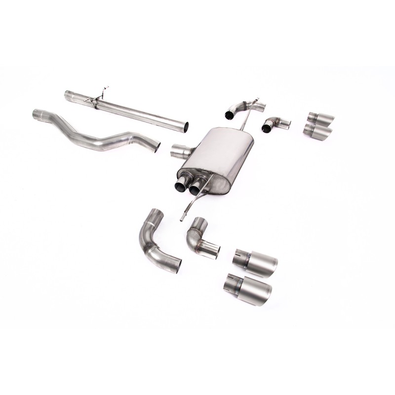 Land Rover Defender 110 3.0 I6 P400 - OPF/GPF Back System Non Resonated (Louder) with GT-90 Titanium Trims