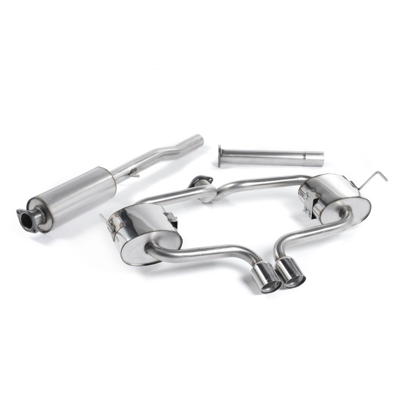Mini Cooper S R53 - Resonated (Quieter) Cat-Back Exhaust System with Polished Trims