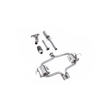 Mini Cooper S R53 - Full Resonated (Quieter) Exhaust System with Hi-Flow Sports Catalyst & Polished Trims
