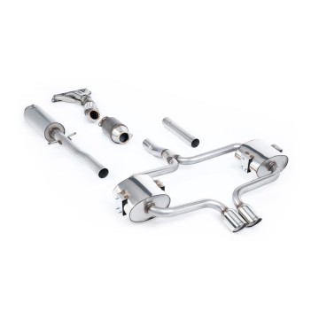 Mini Cooper S R52 - Full Resonated (Quieter) Exhaust System with Hi-Flow Sports Catalyst & Polished Trims