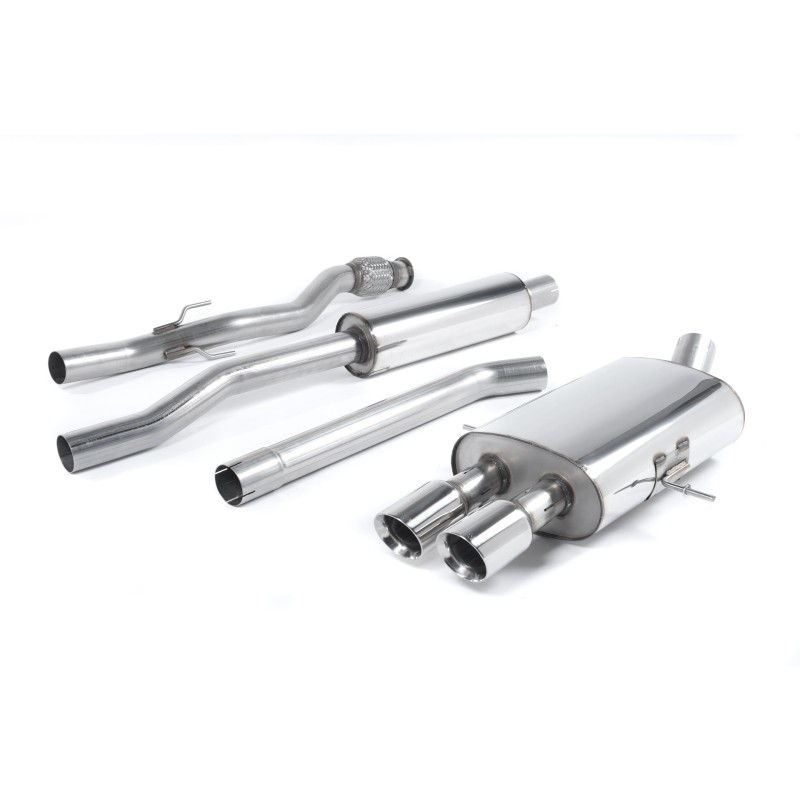 Mini Cooper S R56/R58 - Resonated (Quieter) Cat-Back Exhaust System with Twin Round Tailpipes