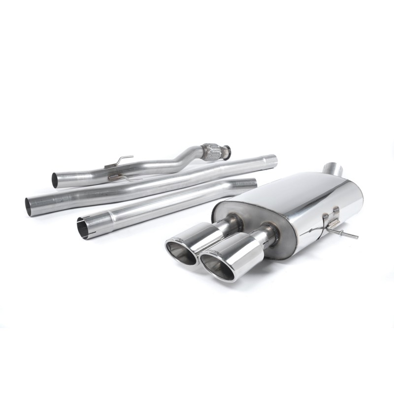 Mini Cooper S R56/R58 - Non-Resonated (Louder) Cat-Back Exhaust System with Twin Oval Tailpipes