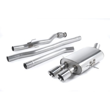 Mini Cooper S R56/R58 - Non-Resonated (Louder) Cat-Back Exhaust System with Twin Round Tailpipes