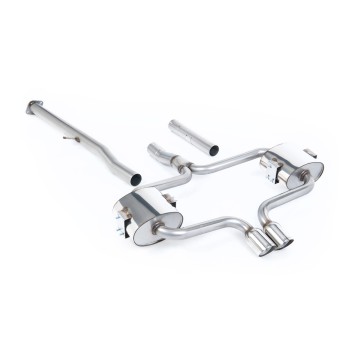 Mini Cooper S R52 - Non-Resonated (Louder) Cat-Back Exhaust System with Polished Trims