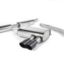 Mini Cooper S F56 - Resonated (Quieter) Cat-Back Exhaust System with Cerakote Black Tips