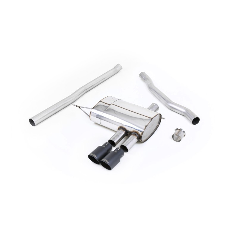 Mini Cooper S F56 - Non-Resonated (Louder) Cat-Back Exhaust System with Cerakote Black Tips