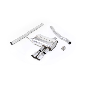 Mini Cooper S F56 - Non-Resonated (Louder) Cat-Back Exhaust System with Polished Tips