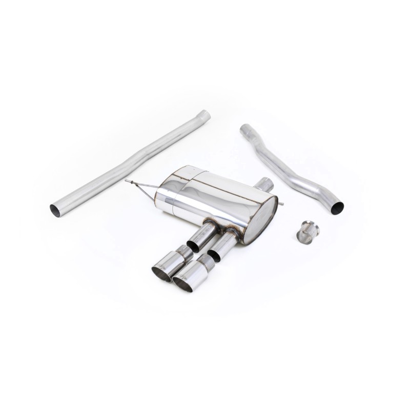 Mini Cooper S F56 - Non-Resonated (Louder) Cat-Back Exhaust System with Polished Tips