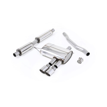 Mini Cooper S F56 - Resonated (Quieter) Cat-Back Exhaust System with Polished Tips
