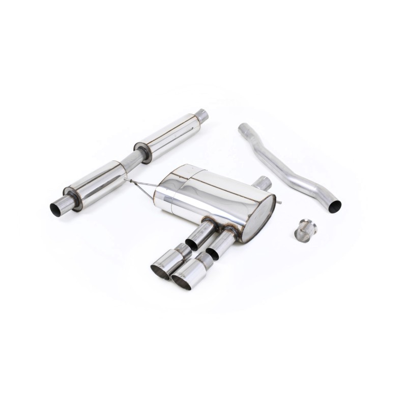 Mini Cooper S F56 - Resonated (Quieter) Cat-Back Exhaust System with Polished Tips