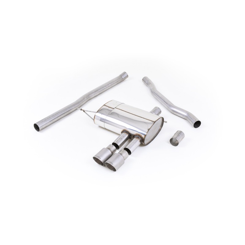 Mini Cooper S F56 - Non-Resonated (Louder) Cat-Back Exhaust System with Titanium Tips